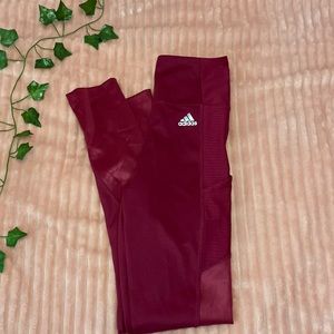 ADIDAS X ZOE SALDANA maroon legging
